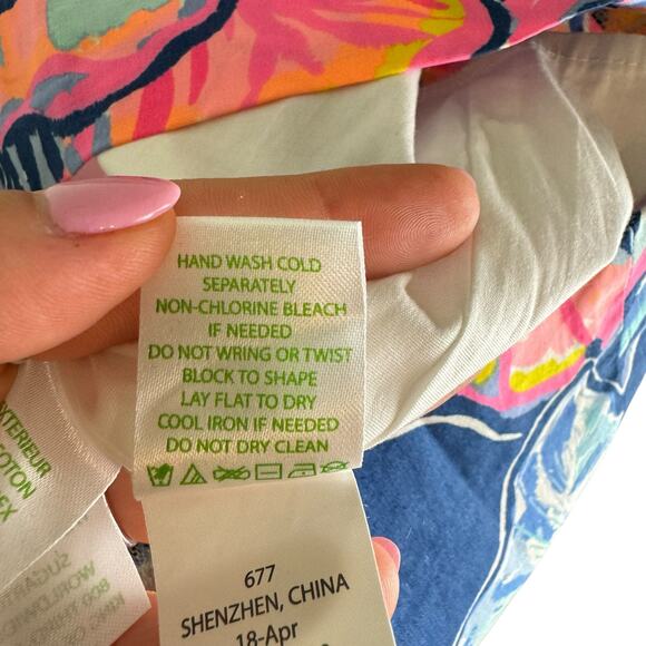 Lilly Pulitzer Floral Dress in Pink and Blue - Picture 14 of 14